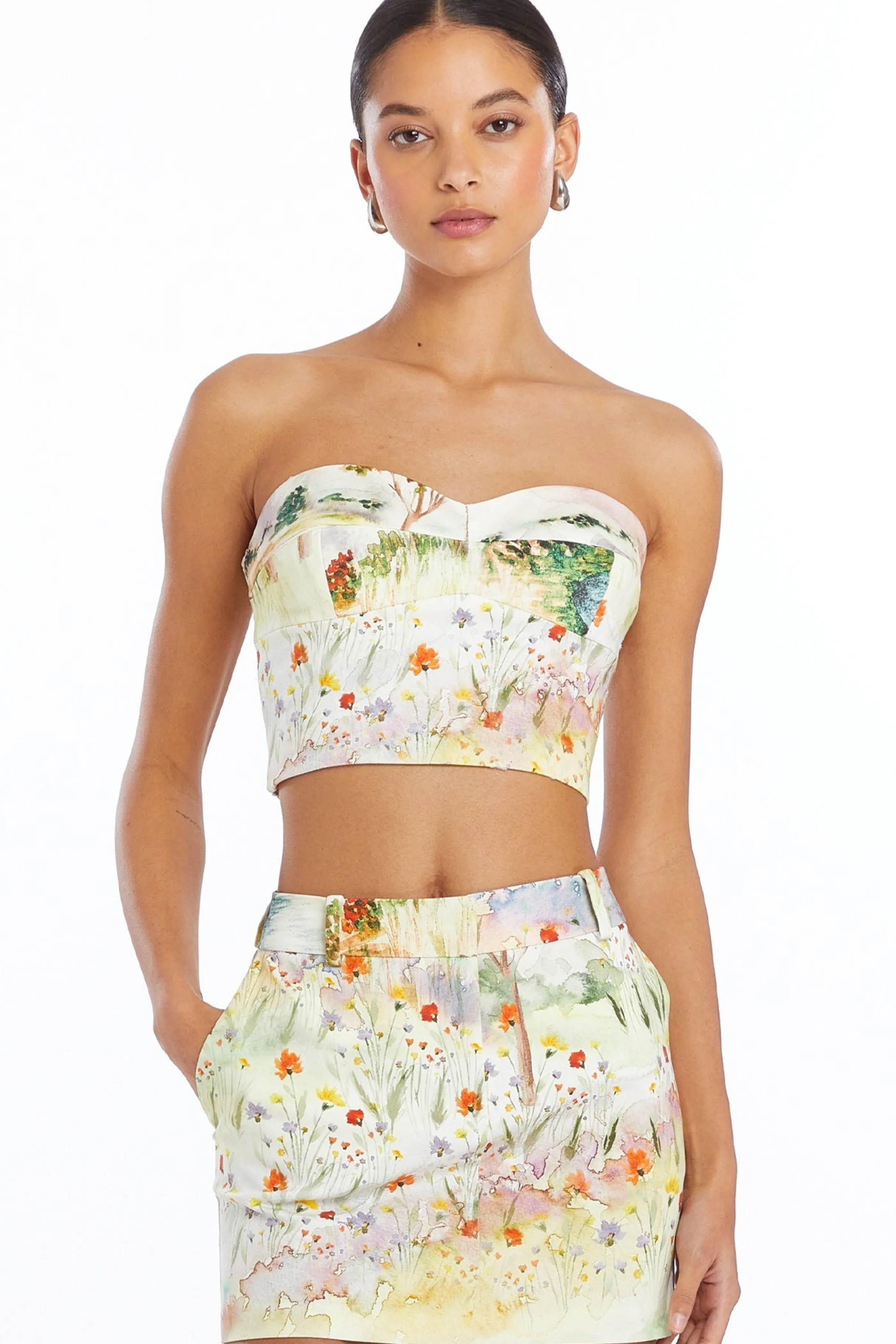 Amanda Uprichard Cava Crop Top