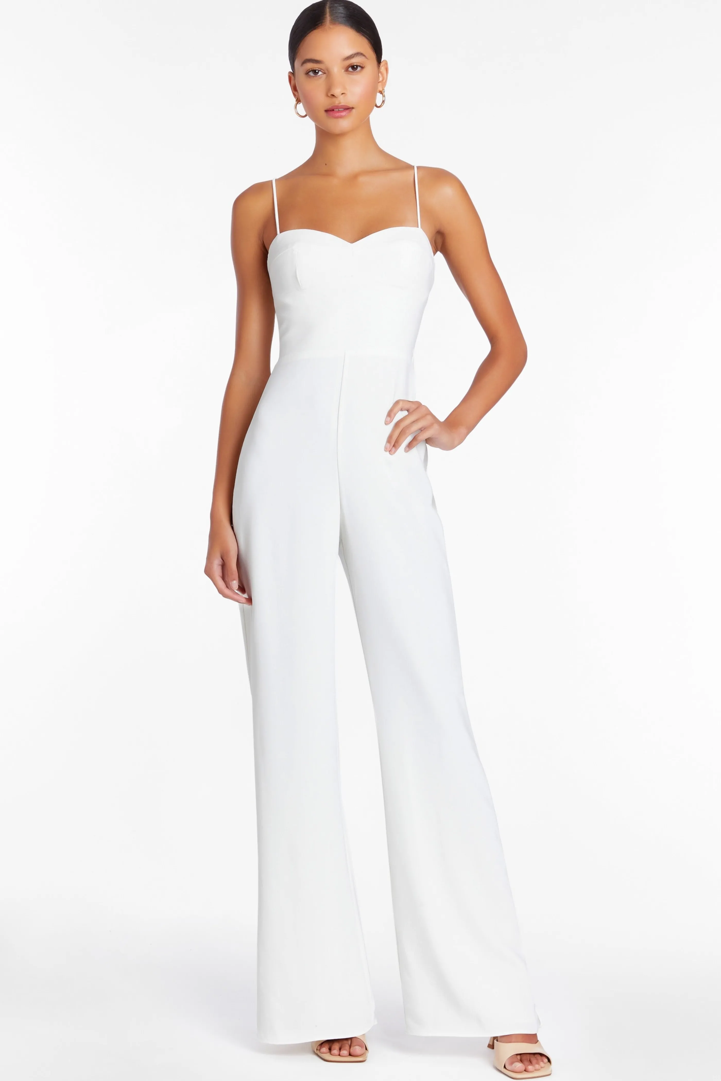 Amanda Uprichard Champagne Jumpsuit