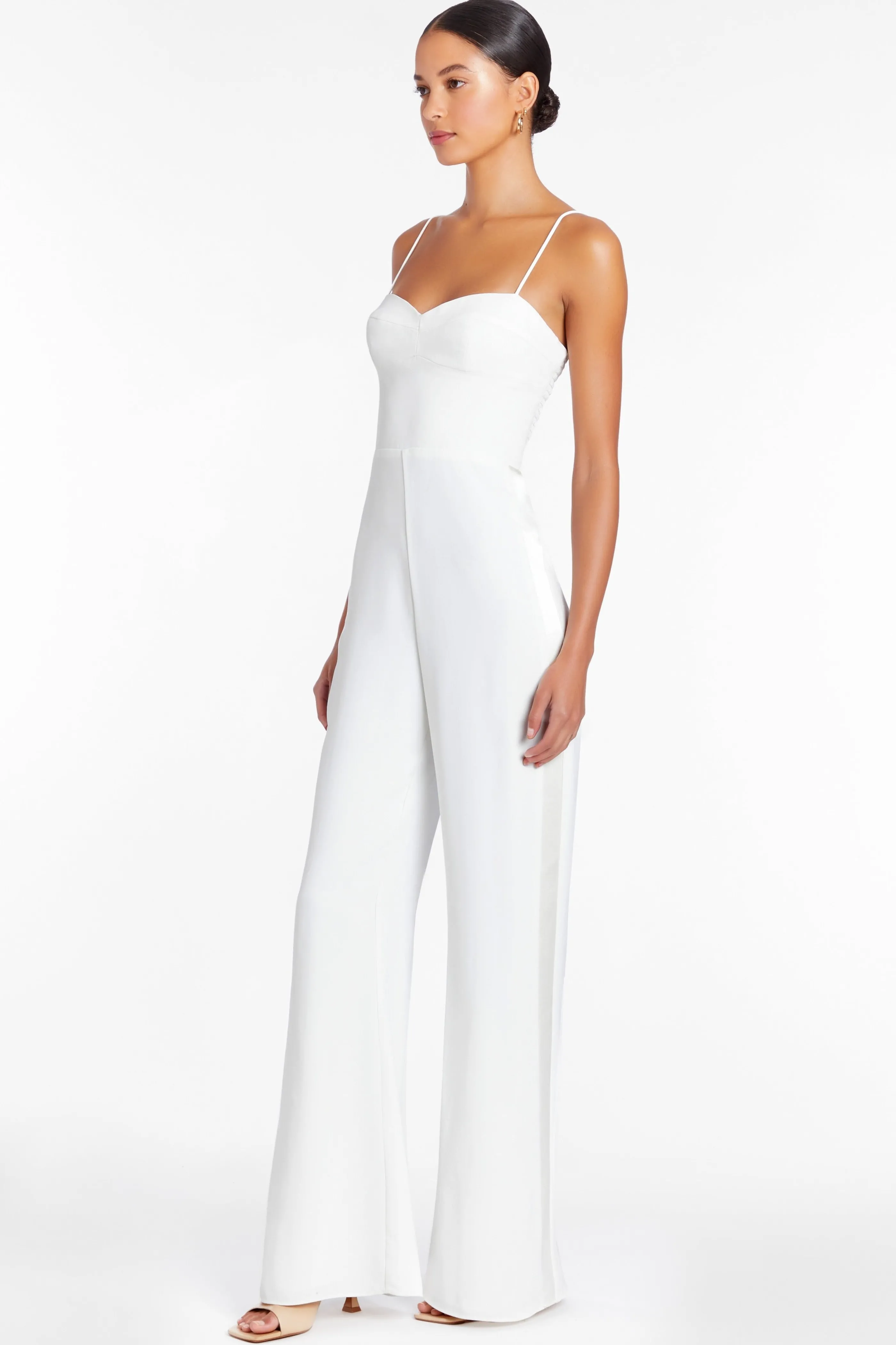 Amanda Uprichard Champagne Jumpsuit