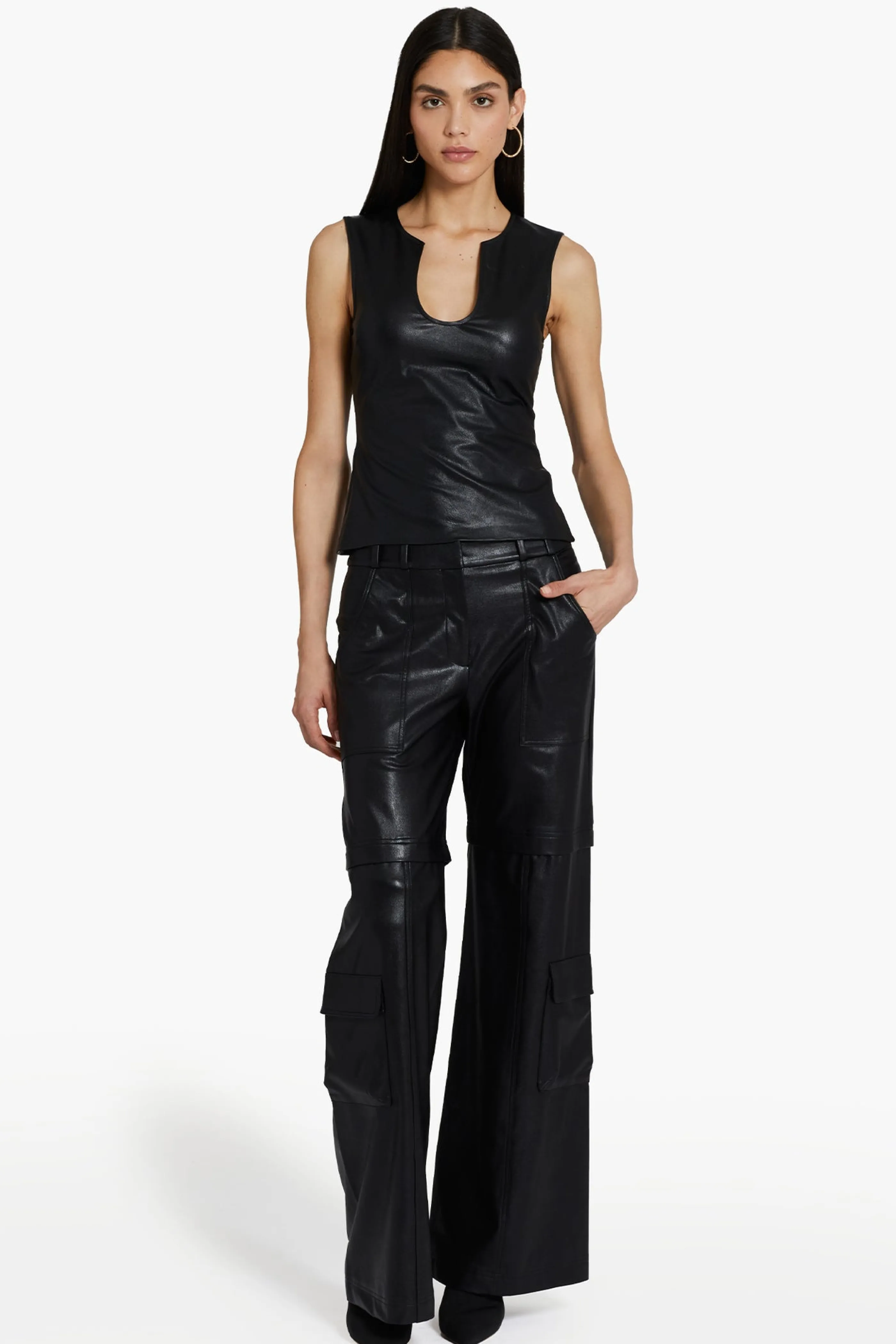 Amanda Uprichard Lucas Pants in Faux Leather