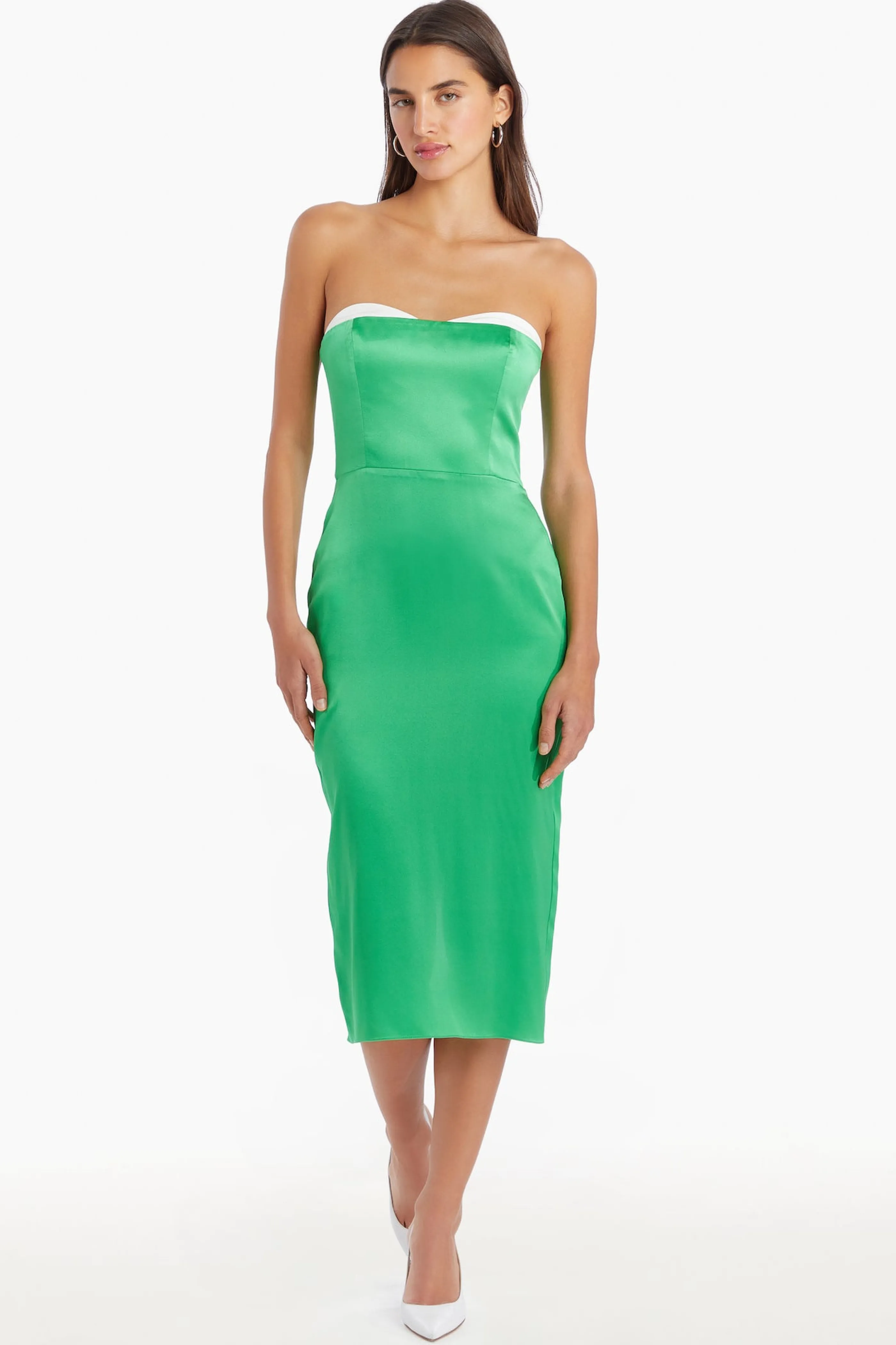 Amanda Uprichard Meline Silk Midi Dress