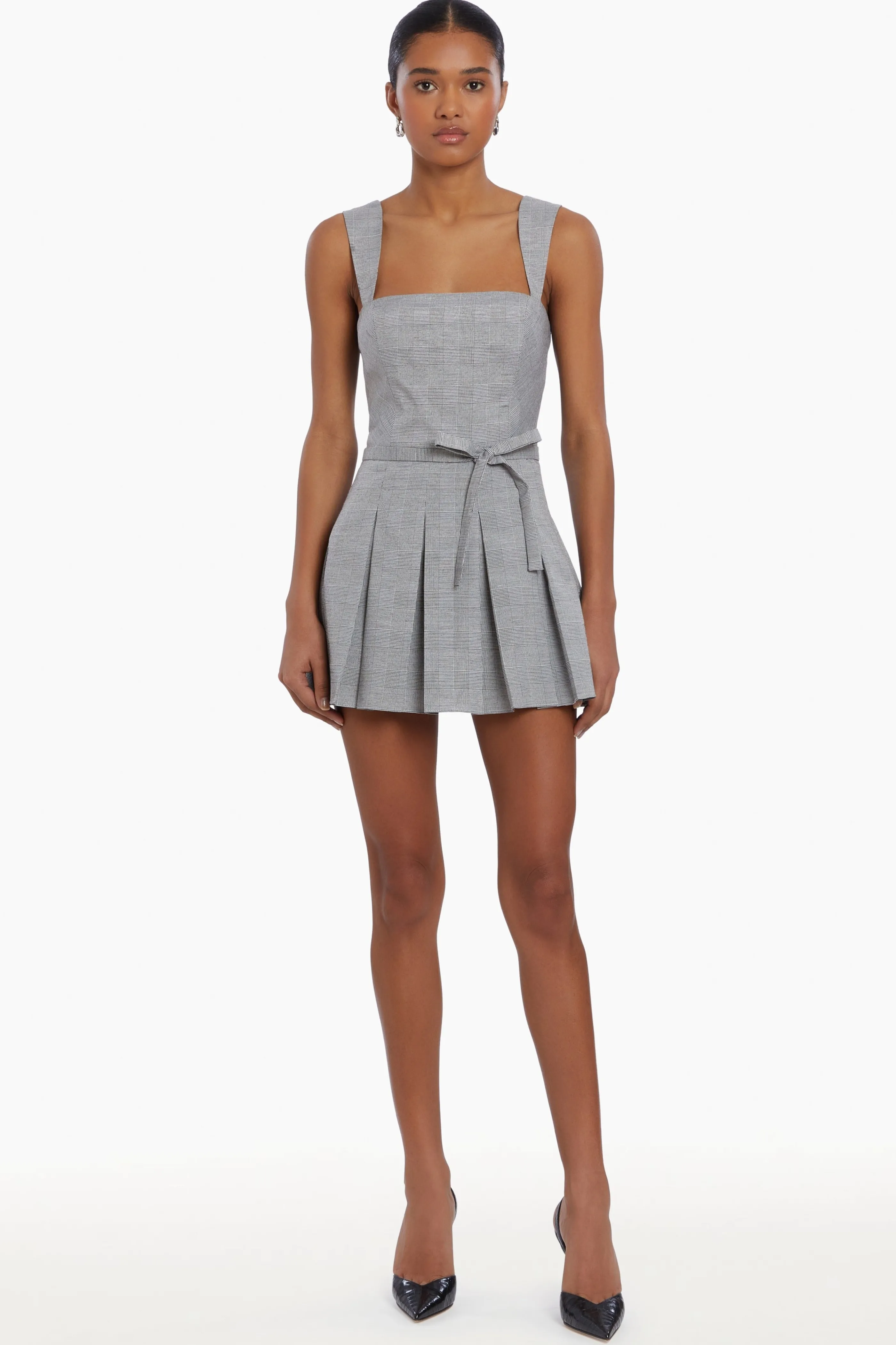 Amanda Uprichard Mercy Belted Skort Romper