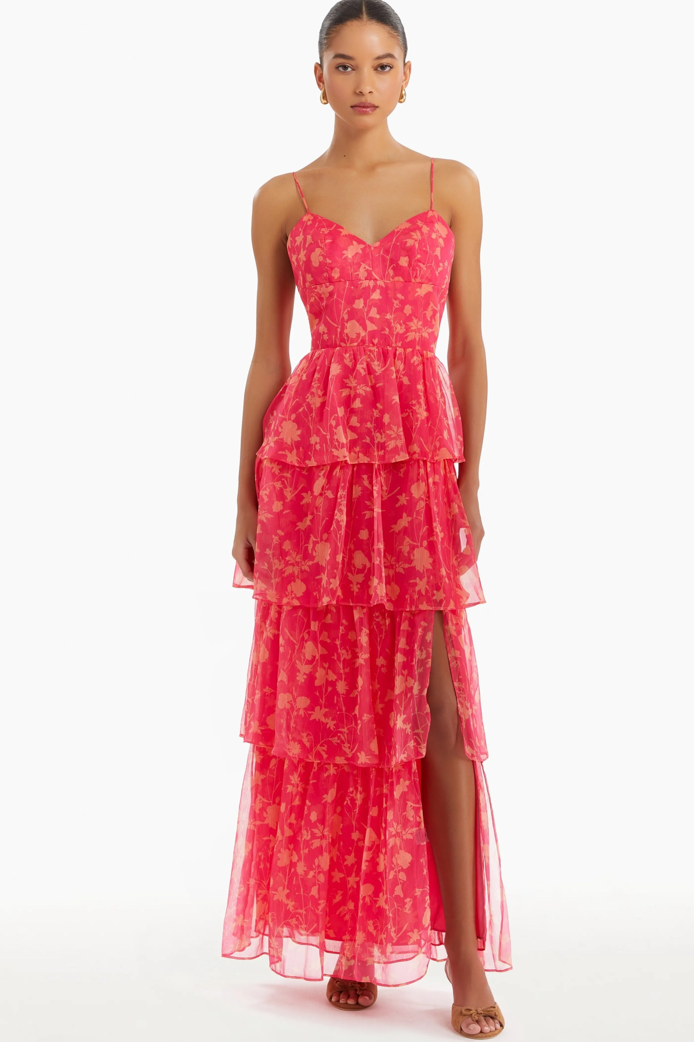 Amanda Uprichard Thaddea Maxi Dress in Print