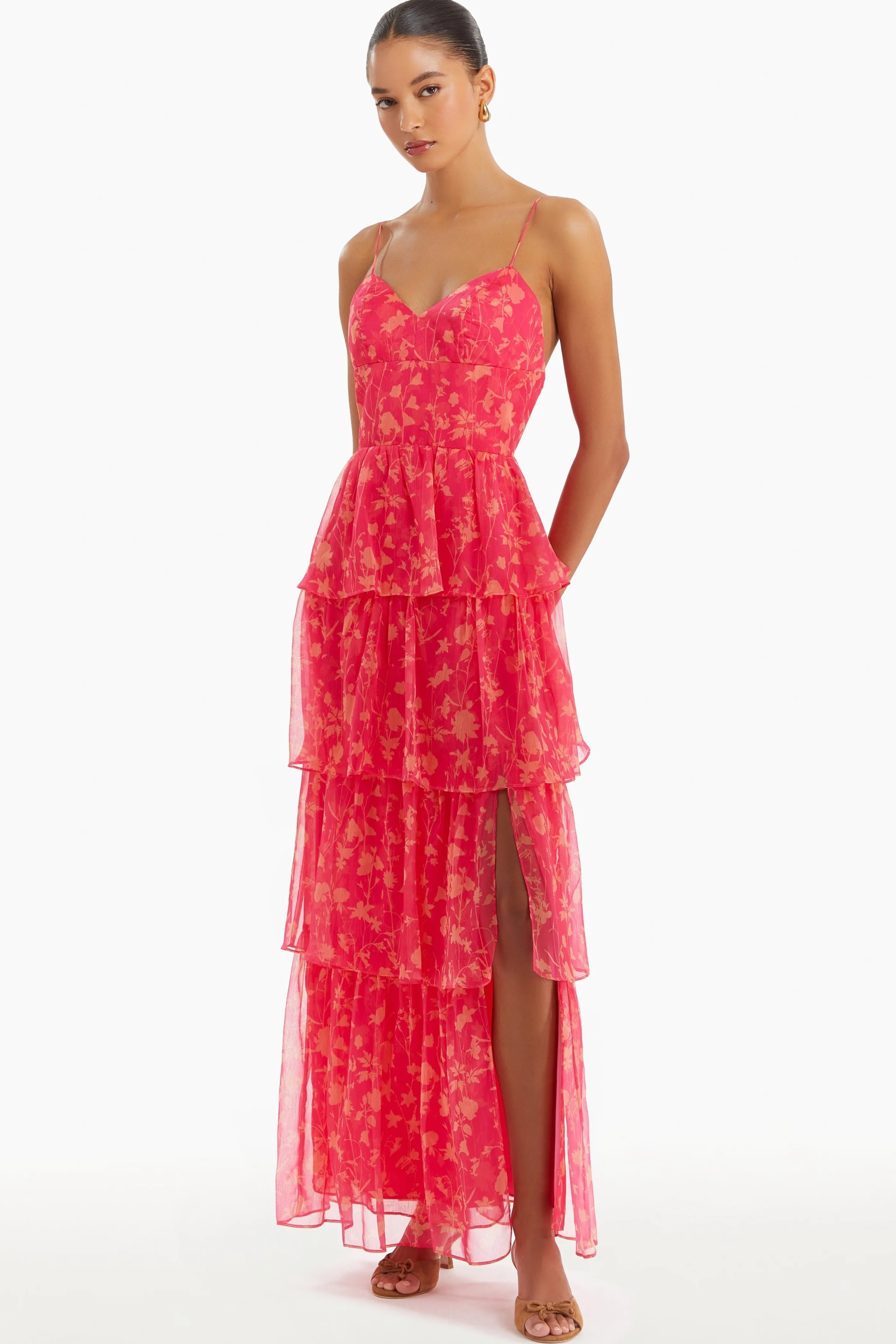 Amanda Uprichard Thaddea Maxi Dress in Print